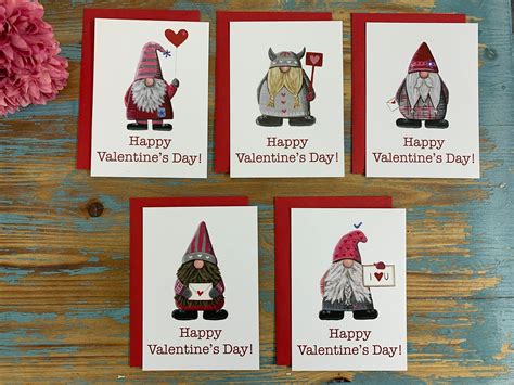 valentine gnome cards